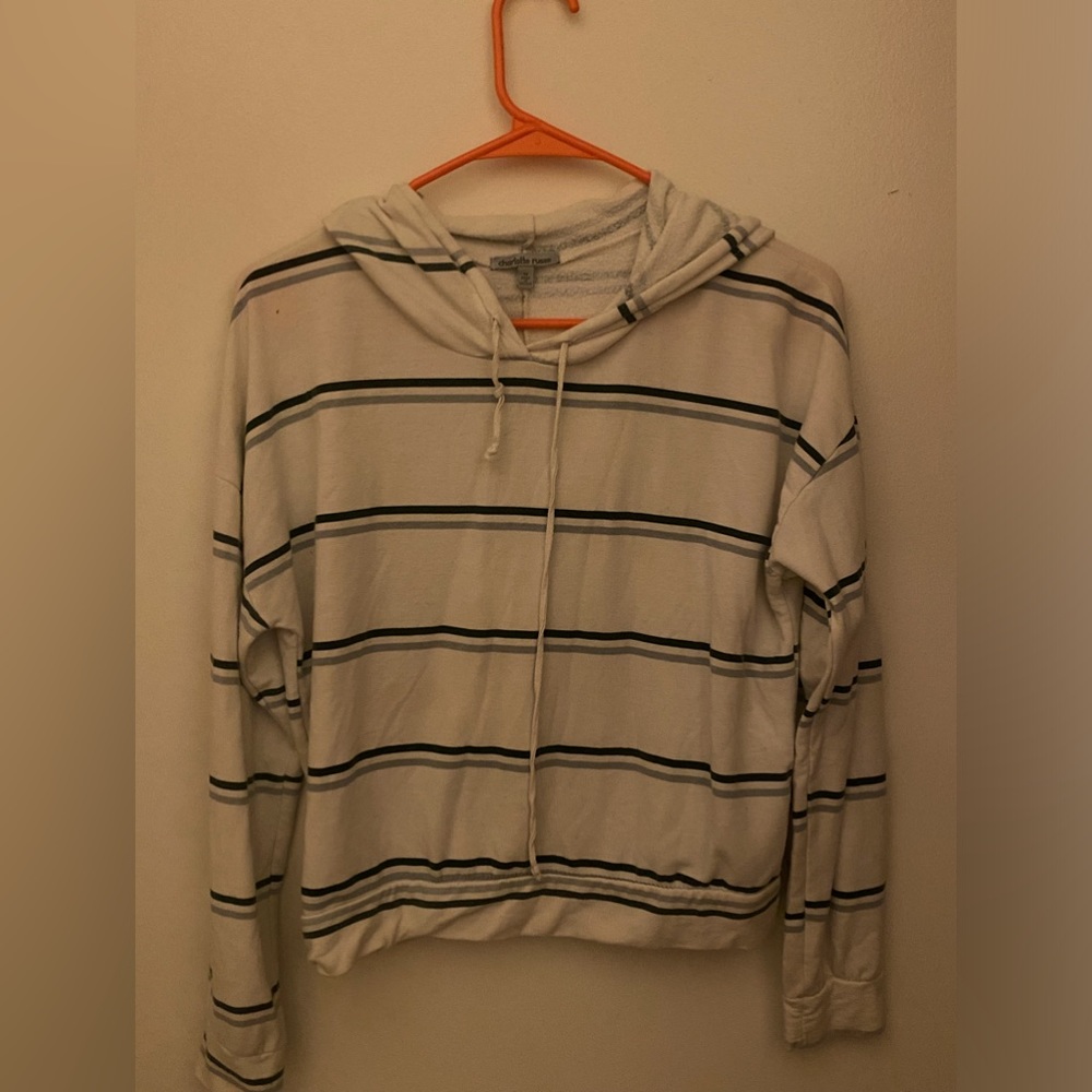 Nice cropped hooded LIGHT sweatshirt